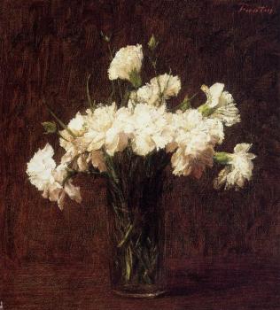 亨利 方丹 拉圖爾 White Carnations 亨利 方丹 拉圖爾 White Carnations